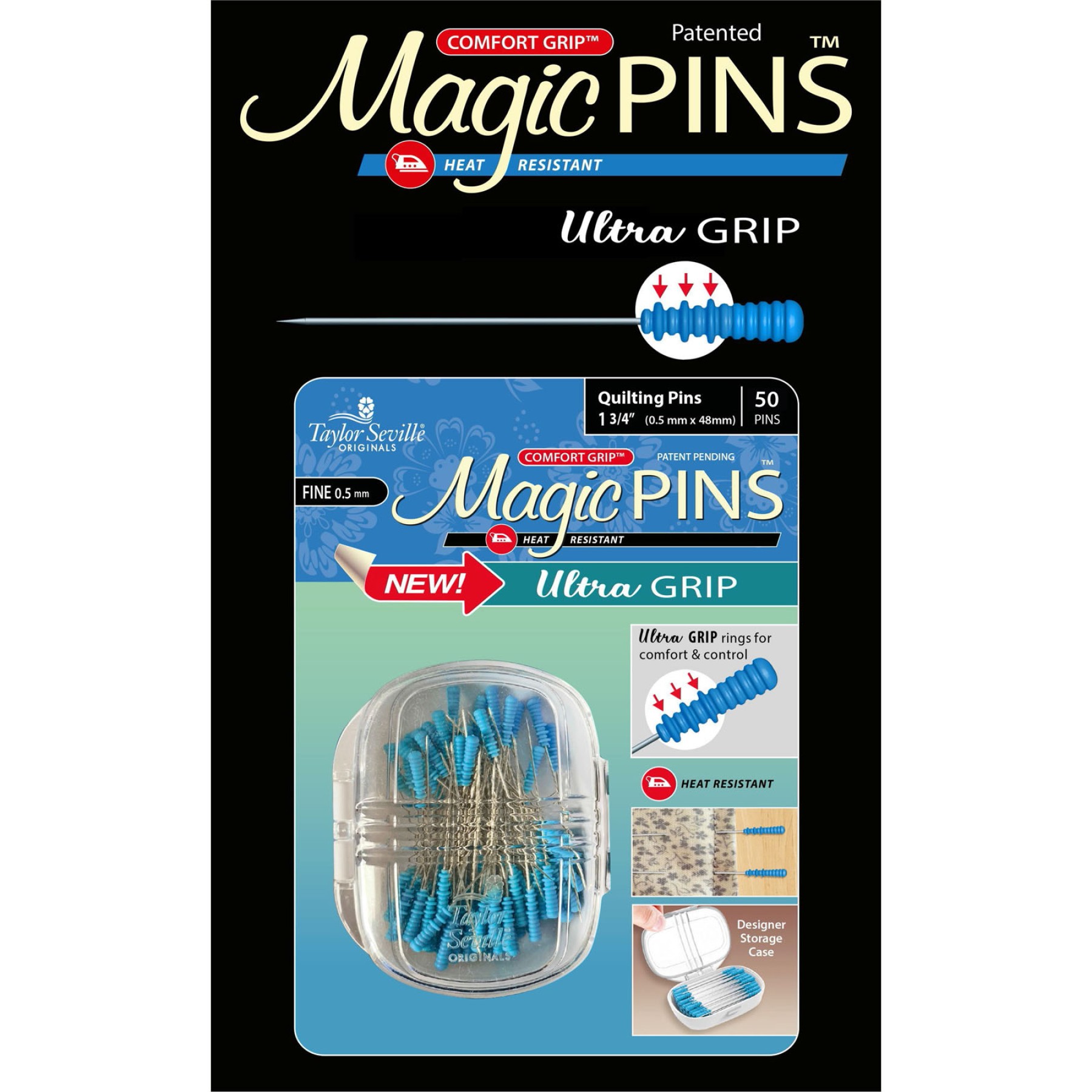 Magic PINS Quilting Pins Ultra Grip/Fine EE Schenck Company