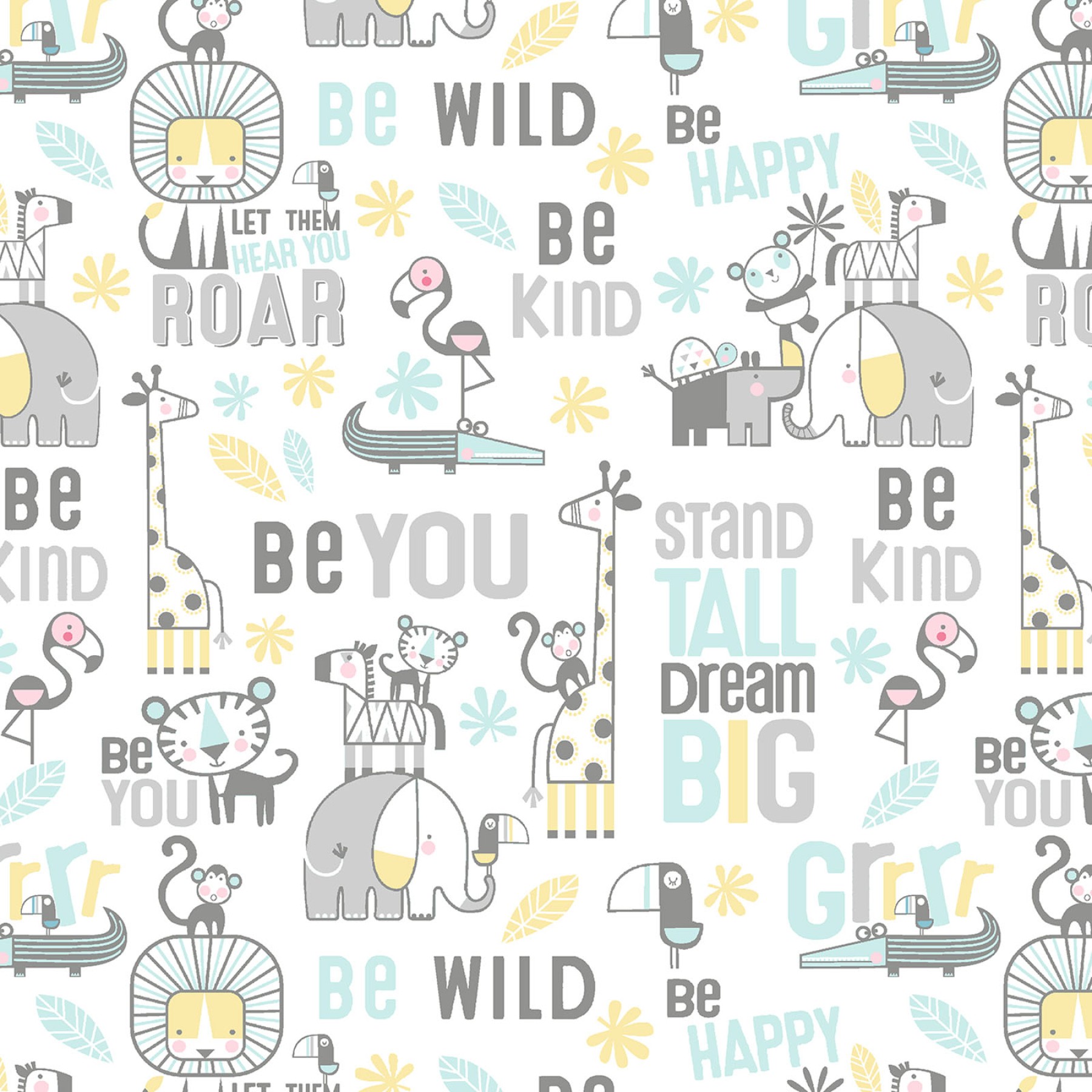 Snuggle in the Jungle Flannel EE Schenck Co.