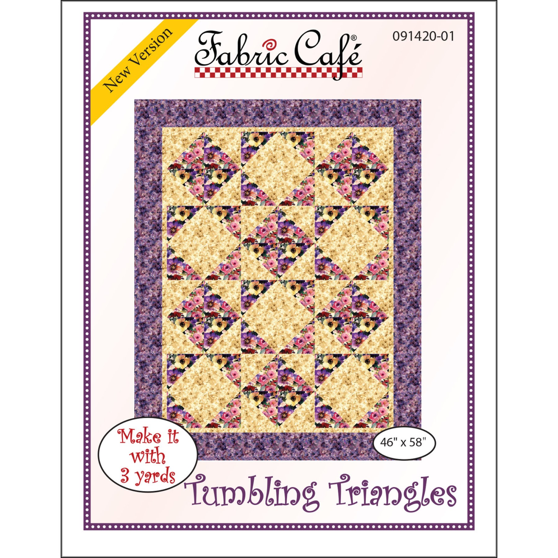 Tumbling Triangles 3-Yard Quilt | EE Schenck Company tumbling-triangles-3-yard-quilt-ee-schenck-company