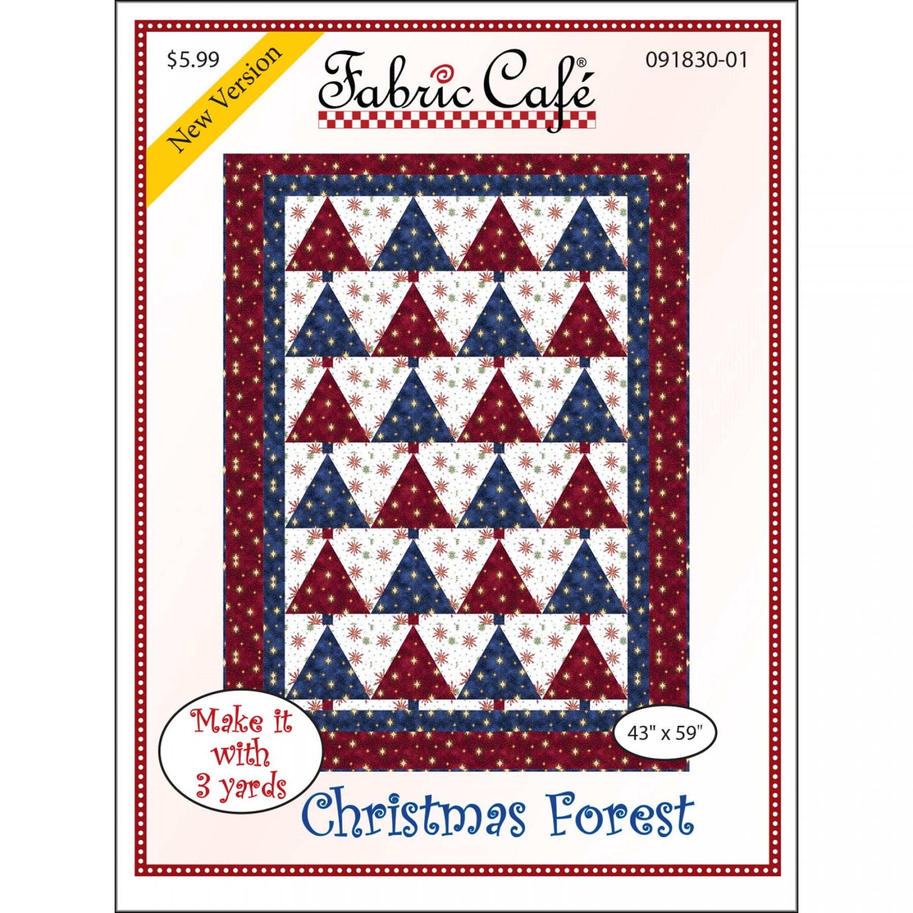 Christmas Forest 3Yard Quilt Pattern EE Schenck Company