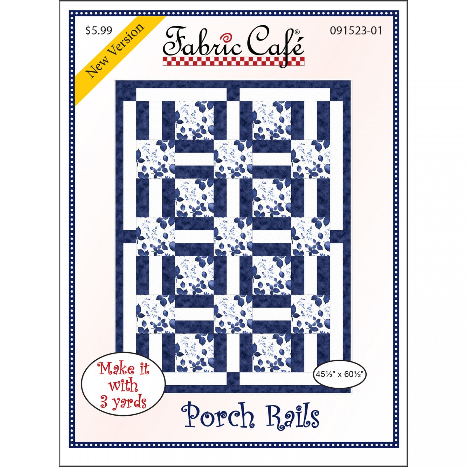 Porch Rails 3Yard Quilt Pattern EE Schenck Company