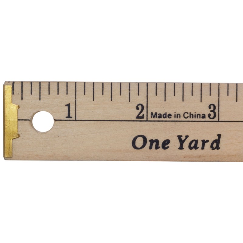 Wood Yardstick with Metal Tips EE Schenck Company
