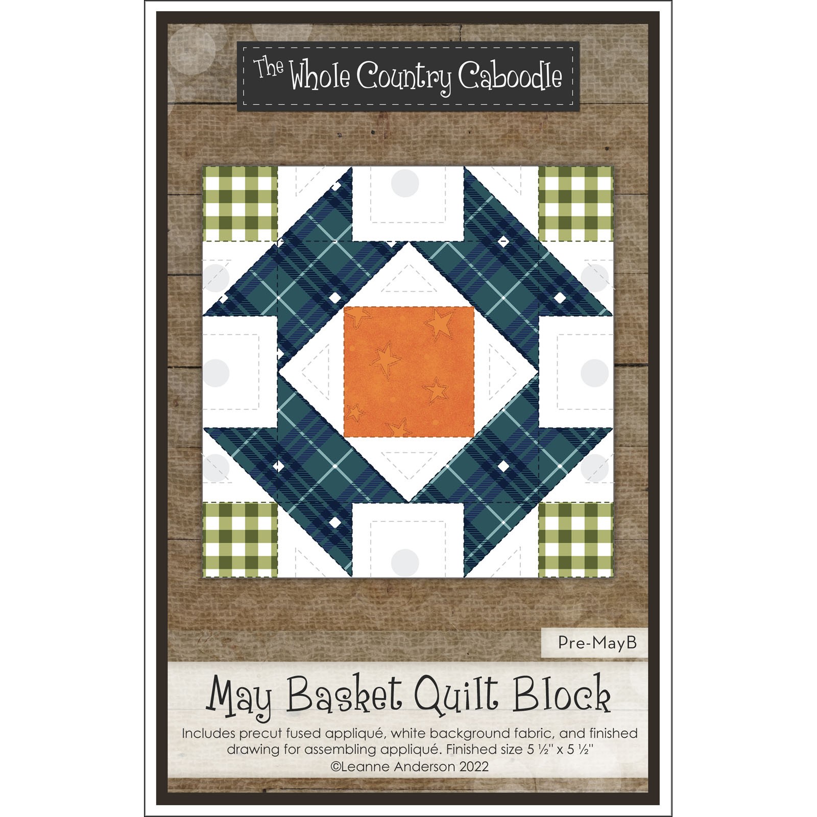 May Basket Quilt Block EE Schenck Company