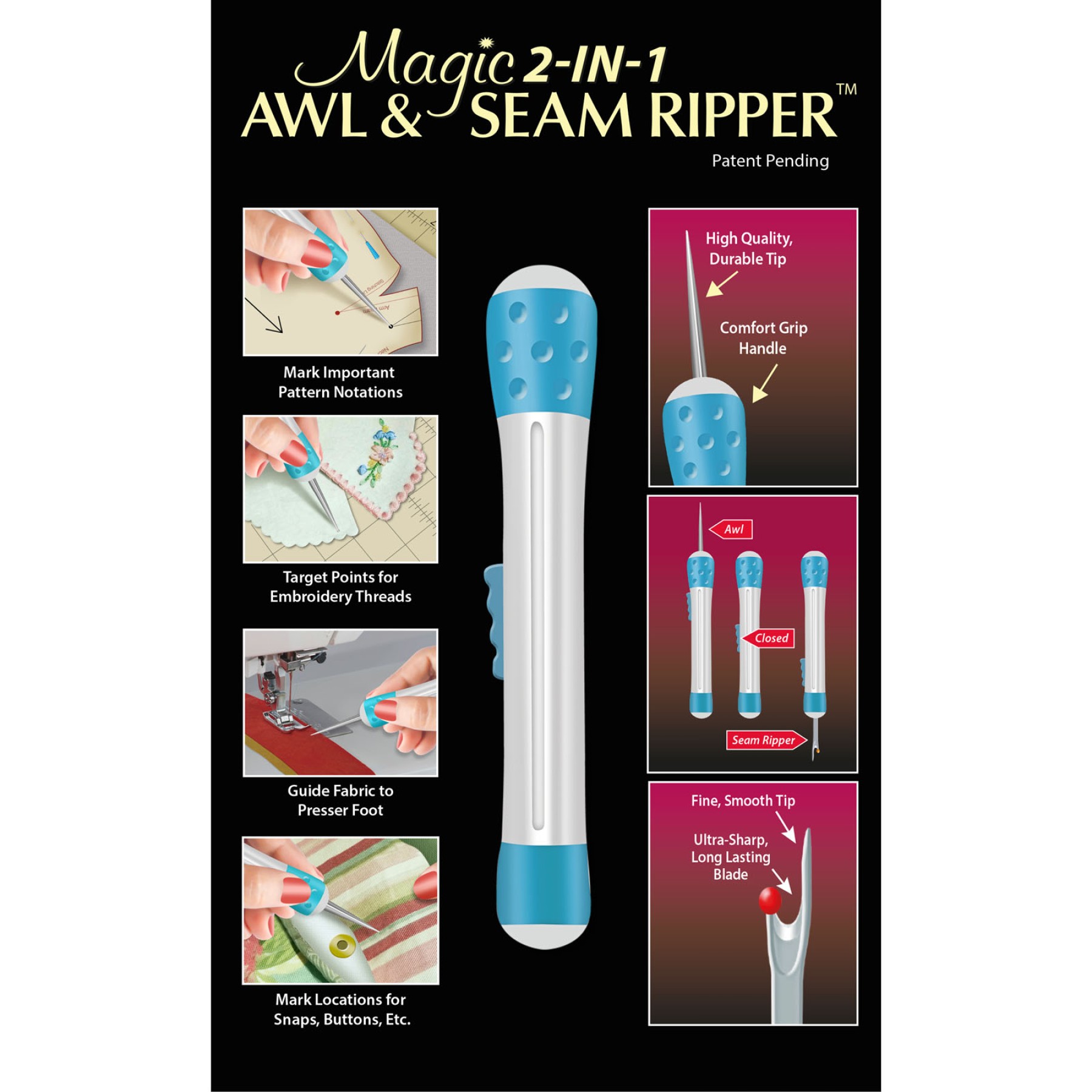 Magic 2in1 Awl & Seam Ripper EE Schenck Company