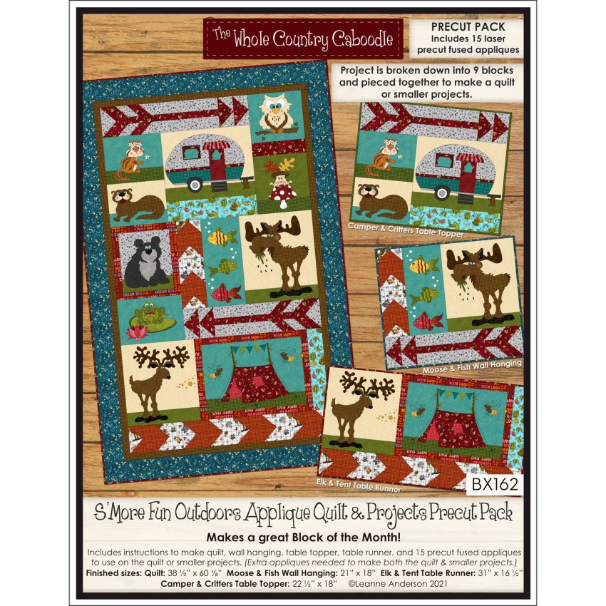 S More Fun Outdoors BOM Applique Quilt Projects Precut Pack EE S More Fun Outdoors BOM Applique Quilt Projects Precut Pack EE