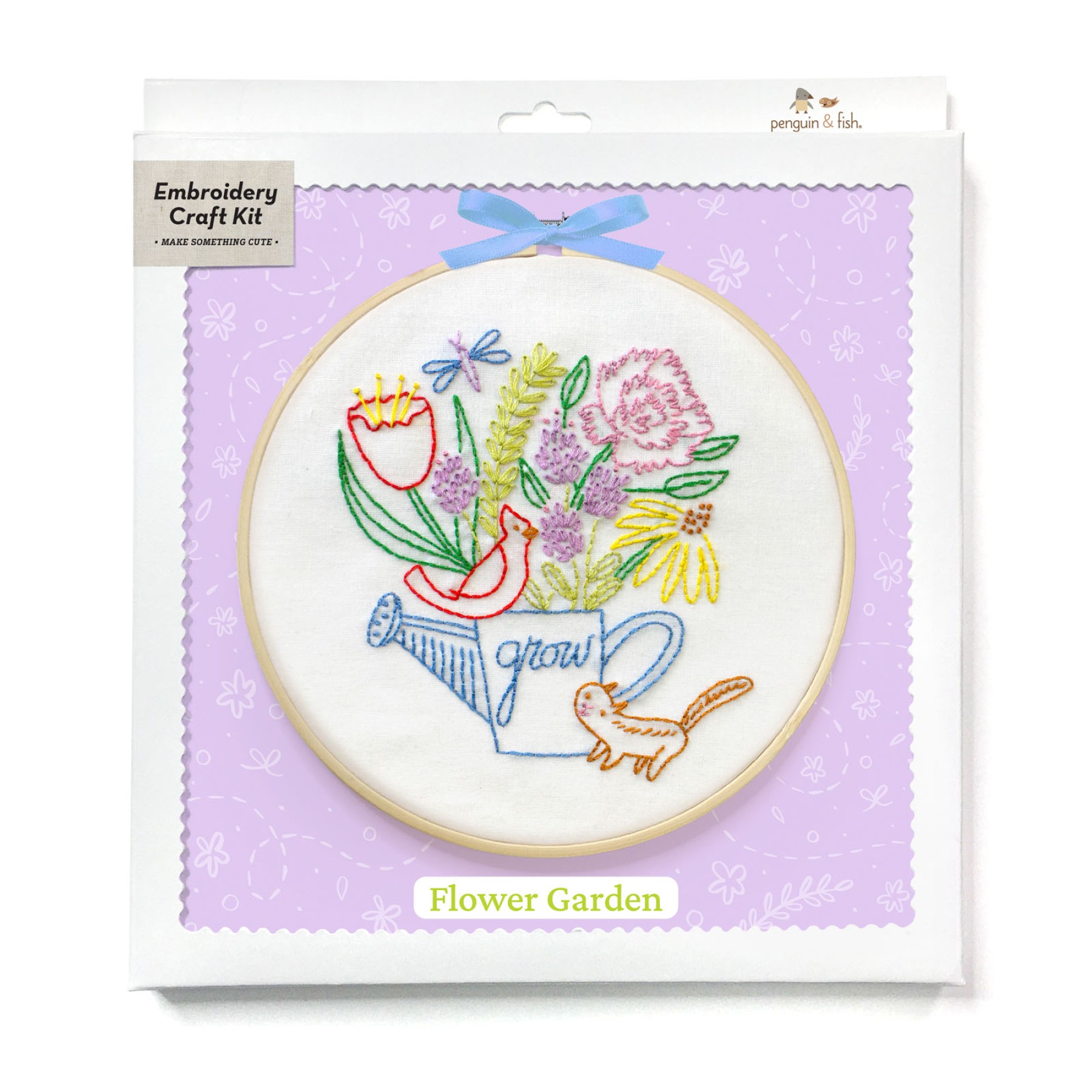 Flower Garden Embroidery Kit EE Schenck Company