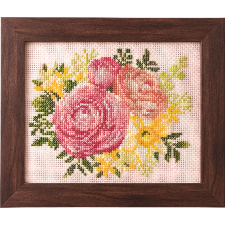 FLOWERS 四季【Switch】 Cross Stitch Kit - Seasonal Flower Arrangement | EE Schenck