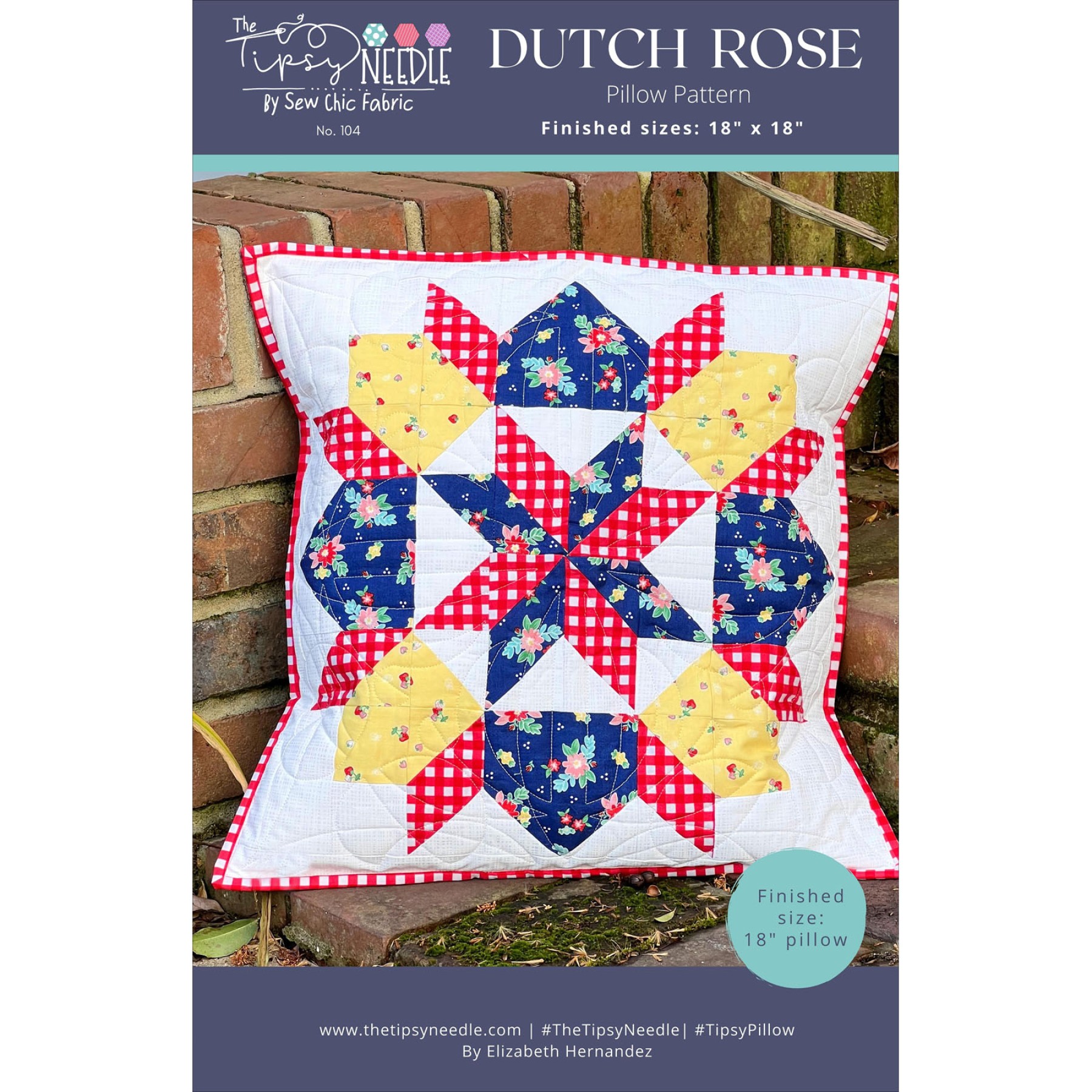 Dutch Rose Pillow EE Schenck Company