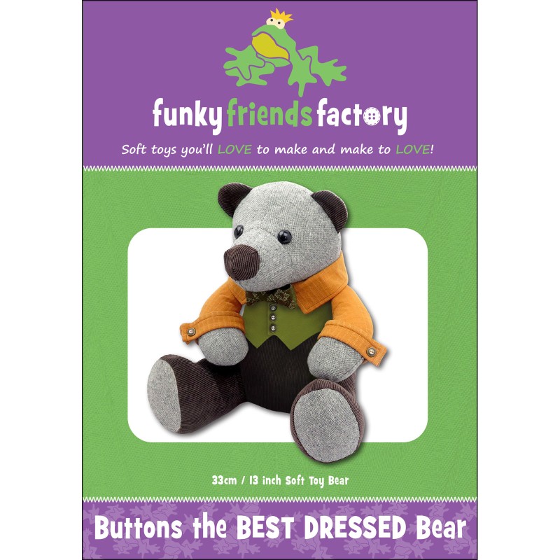 Buttons The Best Dressed Bear EE Schenck Company