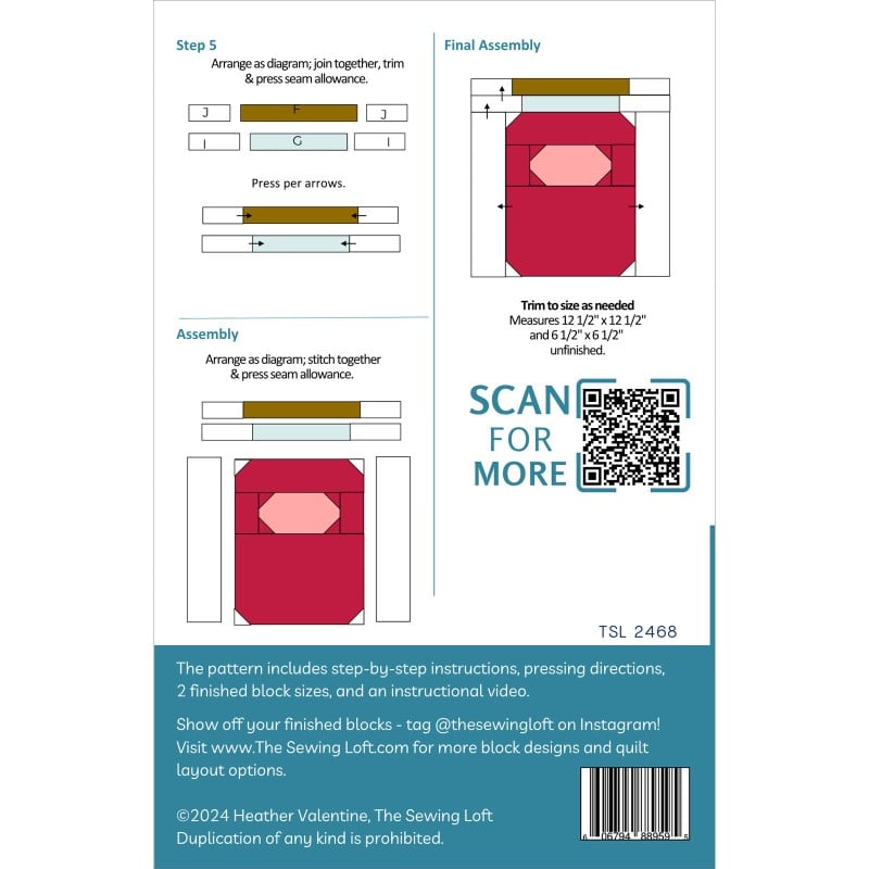 Canning Jar Quilt Block EE Schenck Company