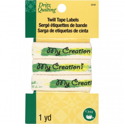 Printed twill tape labels