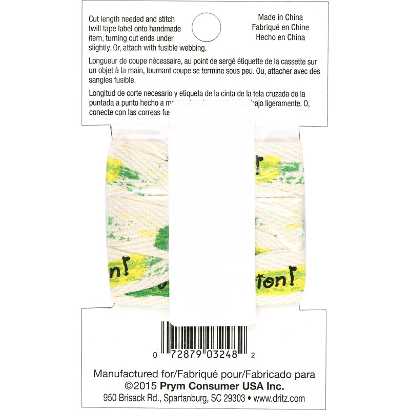 Twill Tape Labels 3/8
