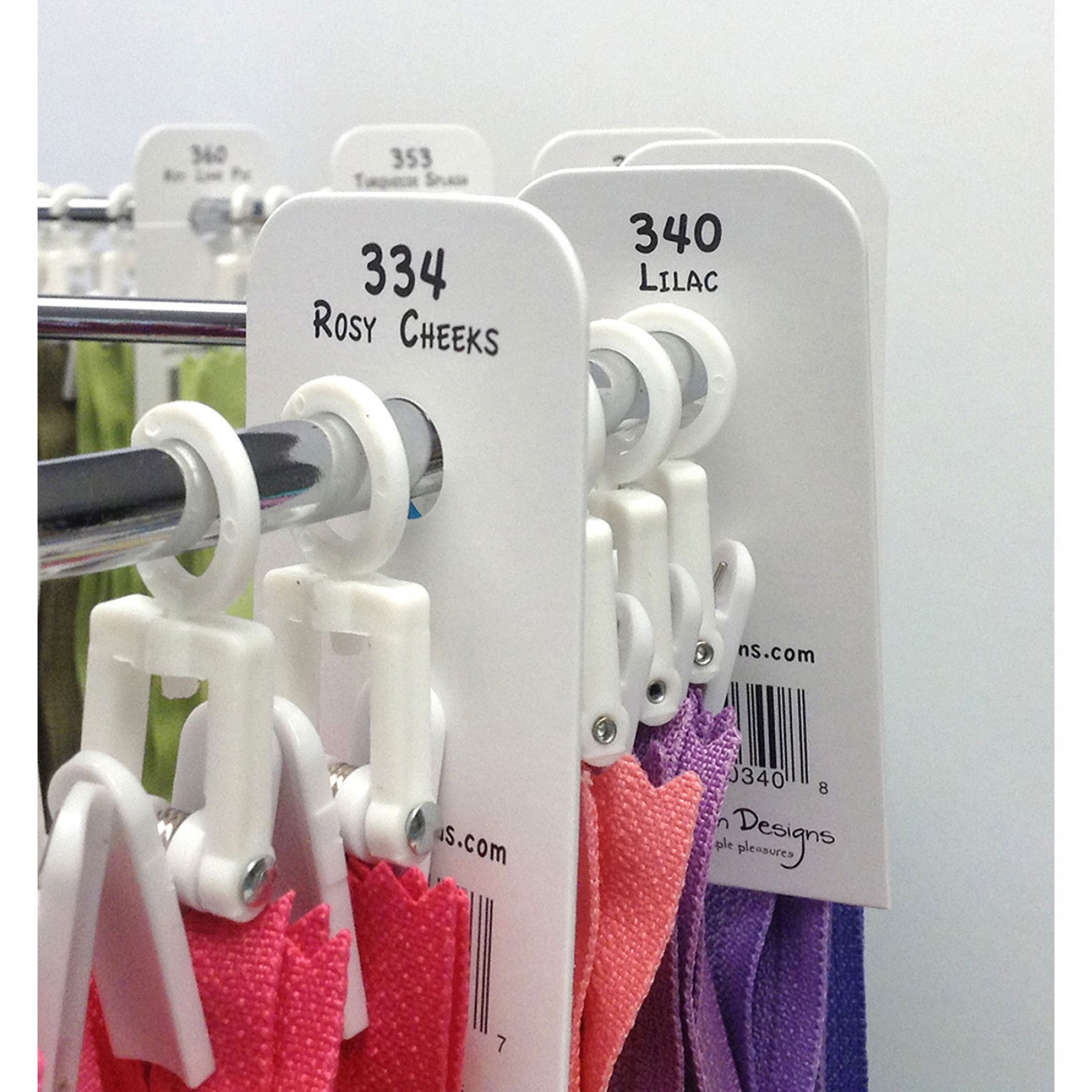 Zipper Rack Hang Tags EE Schenck Company