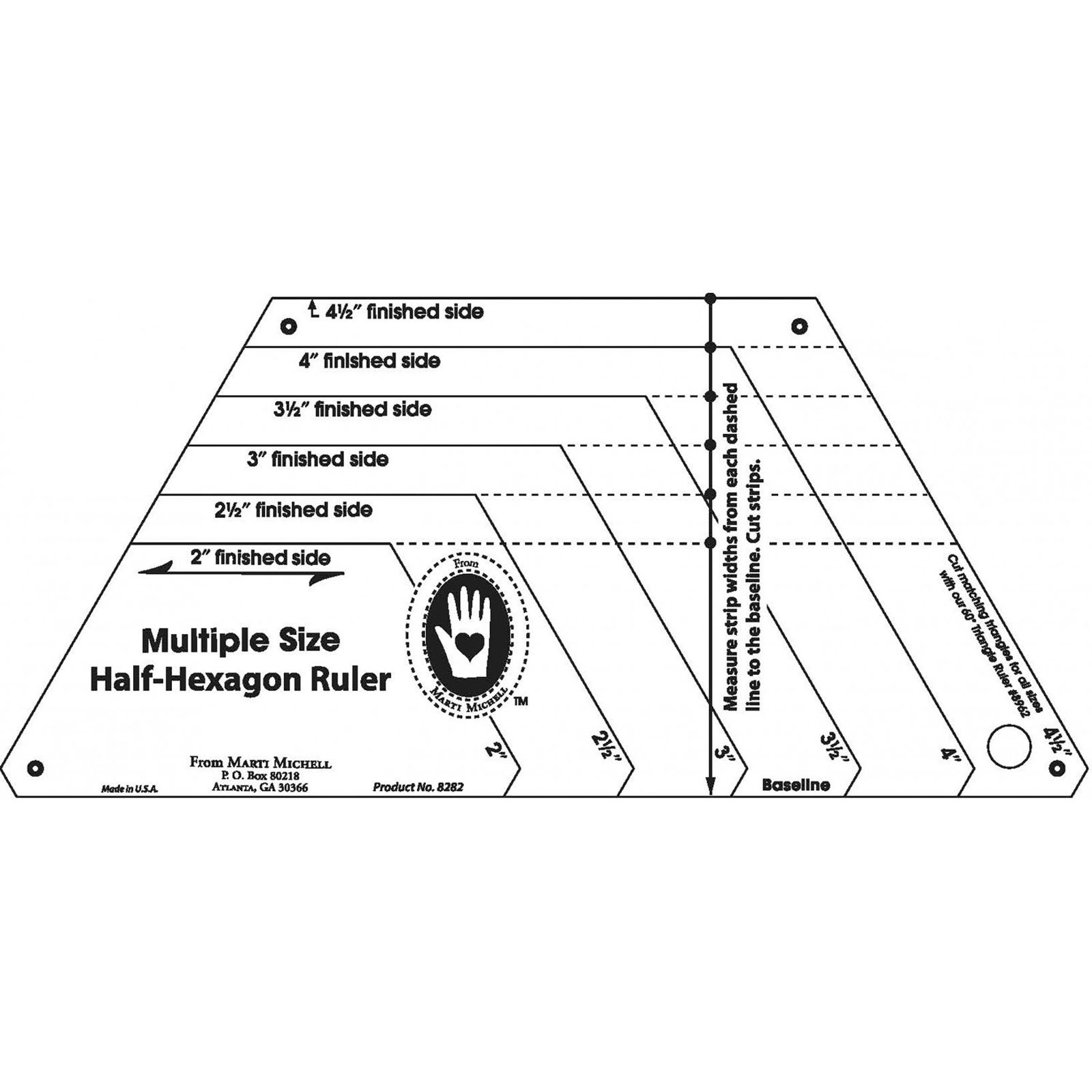 multiple-size-half-hexagon-ruler-ee-schenck-company