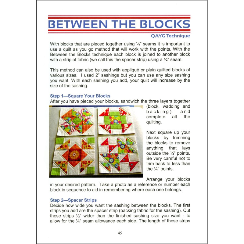 Quilt As You Go Handbook EE Schenck Company