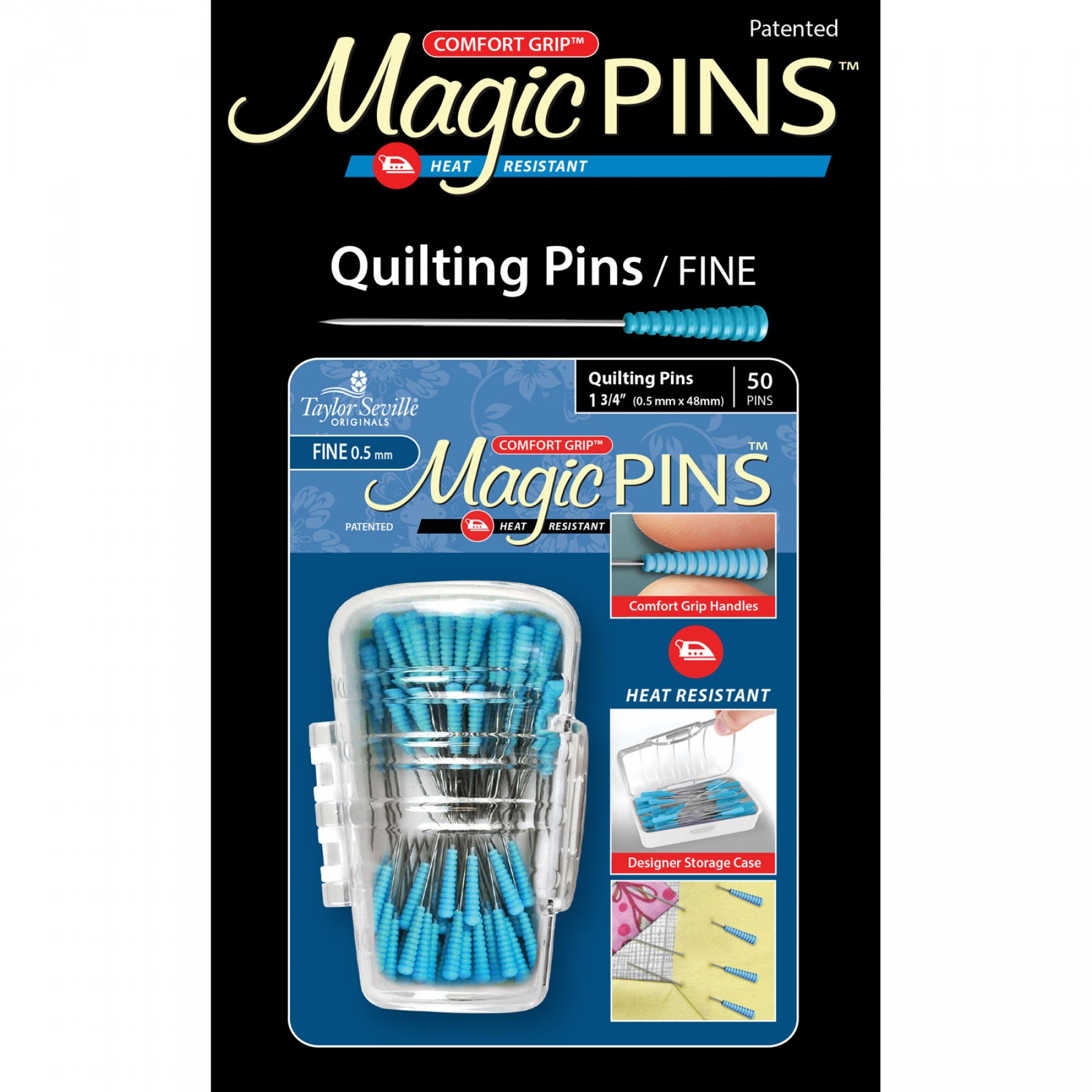 Magic PINS Quilting Pins / Fine EE Schenck Company