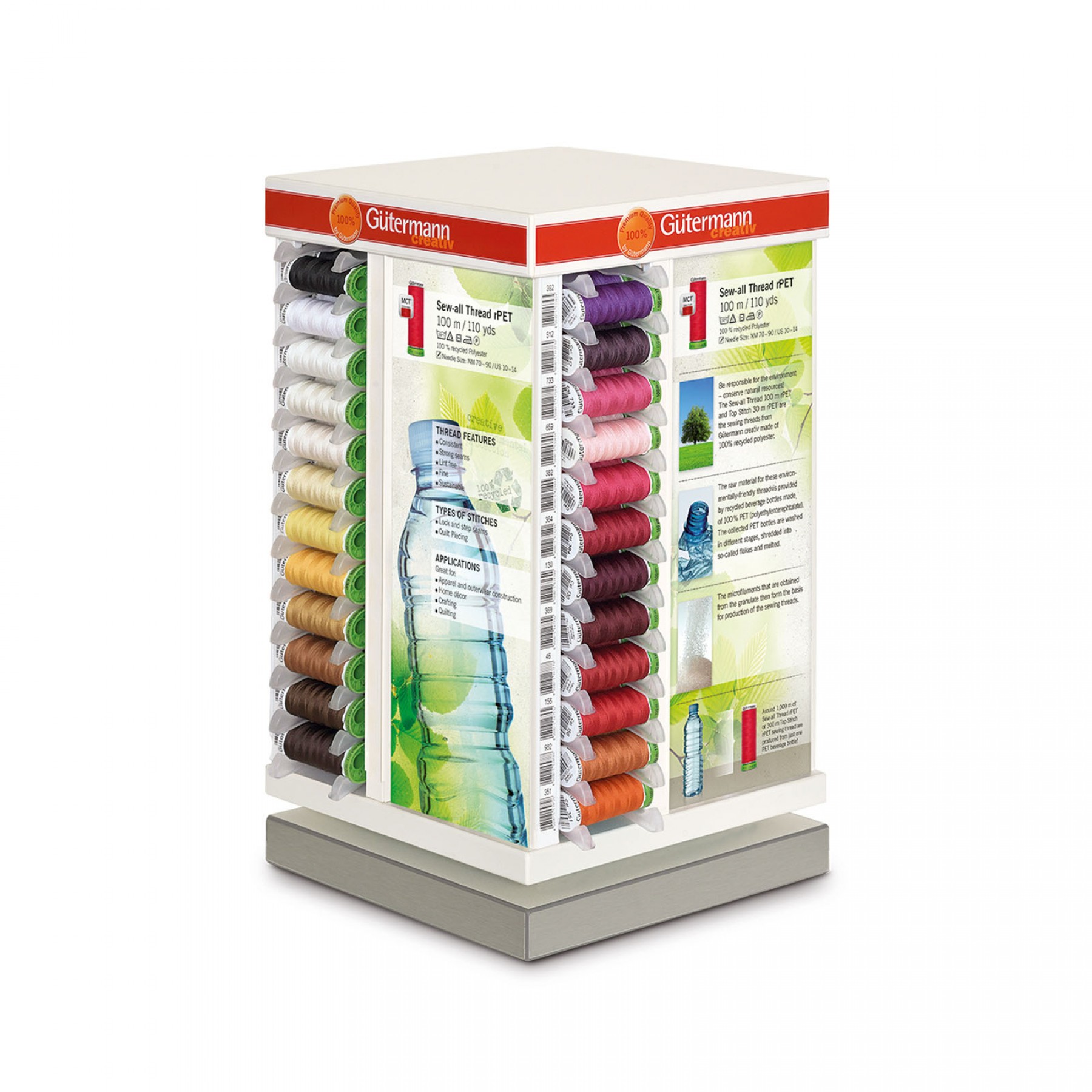 Sewall rPET Thread Assortment Display EE Schenck Company