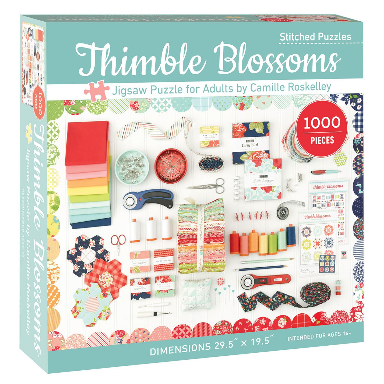 Thimble Blossoms Jigsaw Puzzle EE Schenck Company