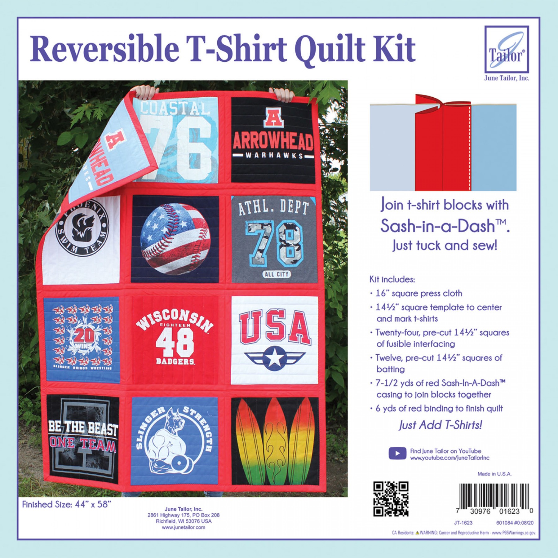 Reversible TShirt Quilt Kit EE Schenck Company