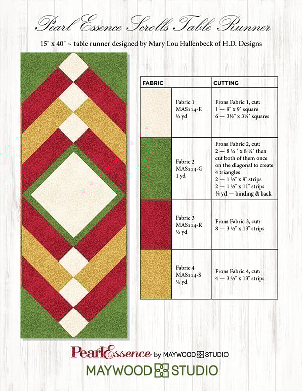 Free Christmas Table Top Patterns – BOMquilts.com